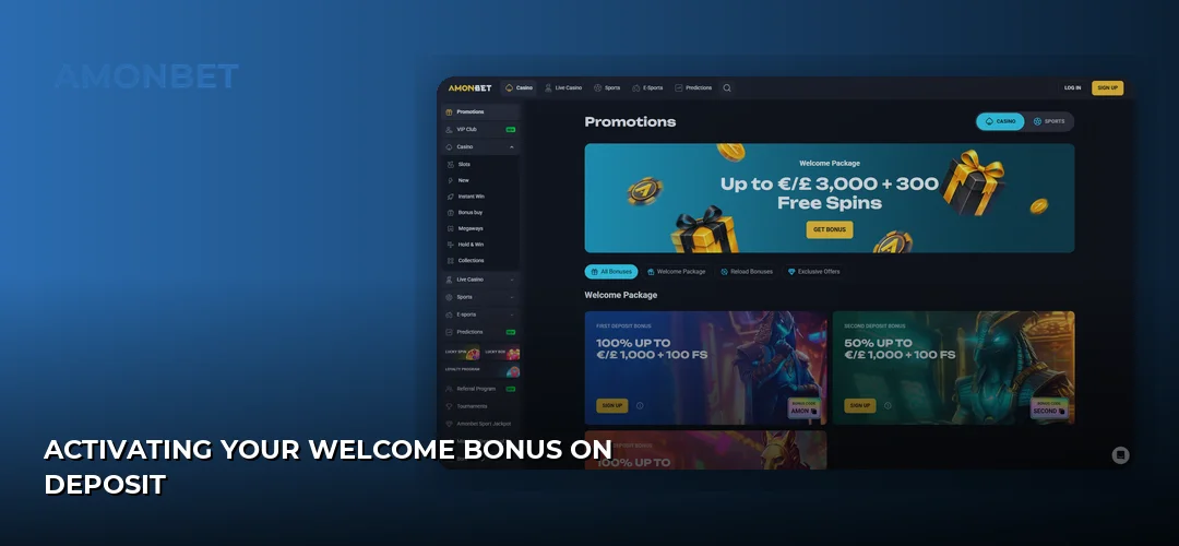 Activating Your Welcome Bonus on Deposit