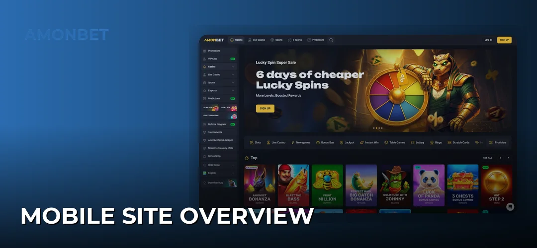 Mobile Site Overview