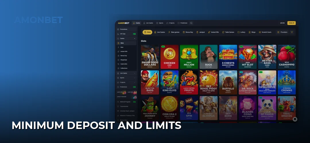 Minimum Deposit and Limits